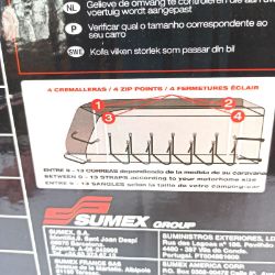 Bild von Sumex COVDH70 Schutzhülle Wohnmobilabdeckung grau m 6 6 7 2 Camping Auto