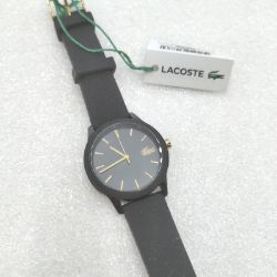 Bild von Lacoste Quarzuhr Damen schwarz Silikonarmband Analog Mode