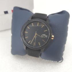 Bild von Lacoste Quarzuhr Damen schwarz Silikonarmband Analog Mode