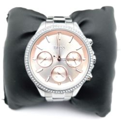 Bild von Hugo Boss Damen Quarz Uhr Multi Zifferblatt Silber Edelstahlarmband 1502565 Ladies Luxus