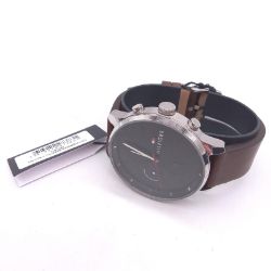 Bild von Tommy Hilfiger Quarz Uhr Multi Zifferblatt Leder Unisex 1791487 Analog stilvoll