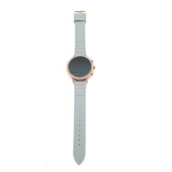 Bild von FTW6015 Fossil Damen Digitaluhr Armbanduhr Lederband Grau Rosé Schmuck