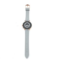 Bild von FTW6015 Fossil Damen Digitaluhr Armbanduhr Lederband Grau Rosé Schmuck