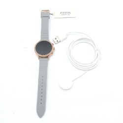 Bild von FTW6015 Fossil Damen Digitaluhr Armbanduhr Lederband Grau Rosé Schmuck