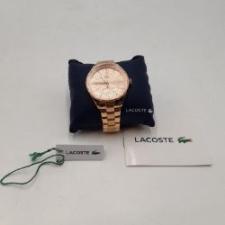 Bild von Lacoste Damen Armbanduhr Analog Quarz Edelstahl Business Rosé Gold Uhr wasserabweisend Glas