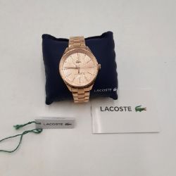 Bild von Lacoste Damen Armbanduhr Analog Quarz Edelstahl Business Rosé Gold Uhr wasserabweisend Glas