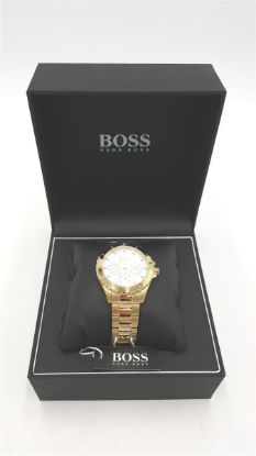 Bild von Hugo Boss Damen Armbanduhr Multizifferblatt Quarz Edelstahl gold Schmuck