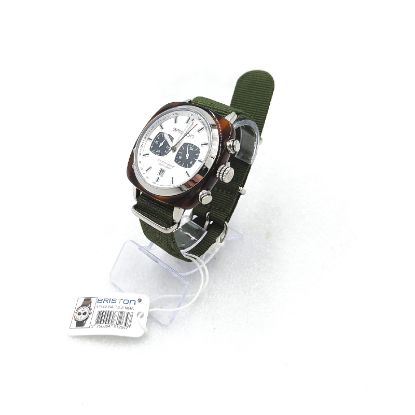 Bild von Ray-Ban Clubmaster Armbanduhr Quarz Sport Edelstahl Schildplatt Grün Uhren