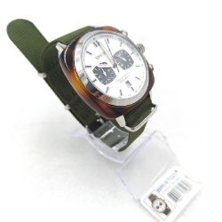 Bild von Ray-Ban Clubmaster Armbanduhr Quarz Sport Edelstahl Schildplatt Grün Uhren