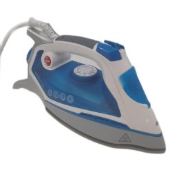 Bild von Hoover 2600 TIF 26001 Ironflow Blau Kunststoff Dampfbügeleisen 45 0.4L Bügelstation