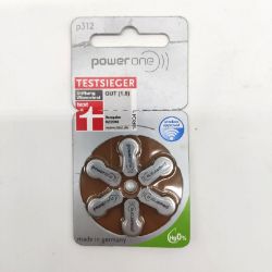 Bild von Powerone 312 Hörgerätebatterien 170mAh 1,45V Zinkluft 5x6 Energizer