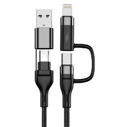 Bild von USB-C Adapter USB A/USB C auf USB C Kabel Multi Ladekabel 100W PD 3A Stecker Typ C Typ A C Kabel