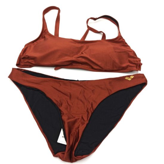 Bild von Arena Damen Women's Bikini Bralette Solid Burnt 46 Other Athletic Badeanzug Schwimmen - Arena Bikini Top für Damen in Burnt, Größe 40, für Schwimmen und andere sportliche Aktivitäten