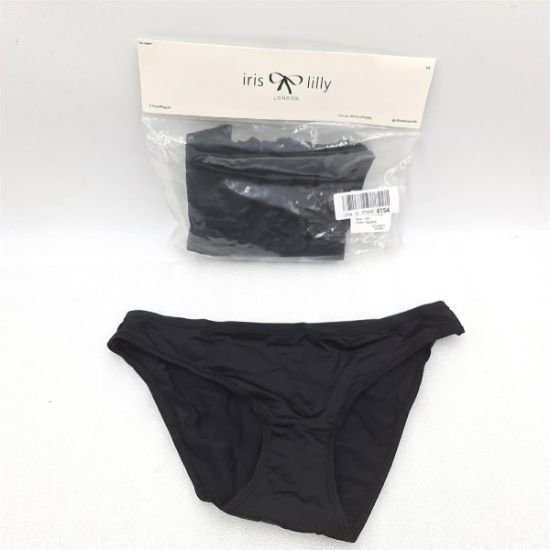 Bild von Iris Lilly Unterwäsche Damen hohes Bein 5er-Pack Schwarz 34 Panties BH Mikrofaser