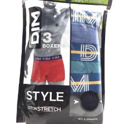 Bild von Dim Boxer Homme Powerful Coton Stretch x3 Boxershorts Unterwäsche Herren - Markenware - Bequeme Passform