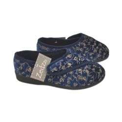 Bild von Chaussons Damen Blau 37 Hausschuhe Comfort Badehilfen Sicherheit Medizinisch