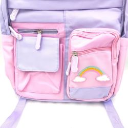 Bild von Amythe Kindergarten Rucksack Mädchen Grundschule Schulranzen Nylon Schultasche Pink