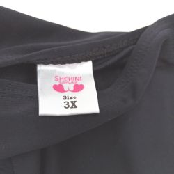 Bild von SHEKINI Badeanzug Damen Bikinioberteil Kreuzschnürung Push-Up XS-L Schwarz