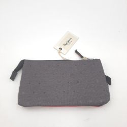 Bild von Pepe Jeans Molly Trousse dreifach Fächer Gris 22x12x5 cm Polyester Tasche + gratis