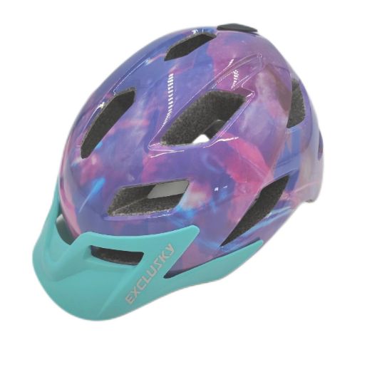 Bild von Exclusky Kinderfahrradhelm MTB Visier Schutz Enduro Jugend XS XL