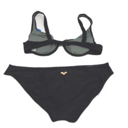 Bild von Arena Solid Bikinis Damen Figurformend 40 Schwarzschwarz Schwimmen Figur stärkend