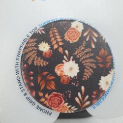 Bild von Herbstblumen Blätter Blumen Beige Braun Schwarz niedlich PopSockets10 