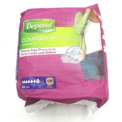 Bild von Depend Höschen Saugstark Beige S-M Damen 6x10 Stück Blasenschwäche Slip