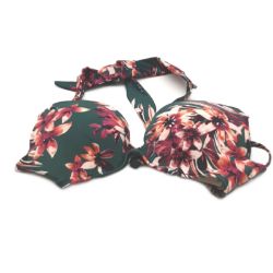 Bild von Iris Lilly Bikini Zweiteiler Grün Tropisch 38 XS M L XL Damen