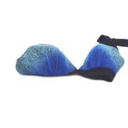 Bild von Lovable hellblauer Netzbügel-BH Bikini Badeanzug für Damen Größe 80B