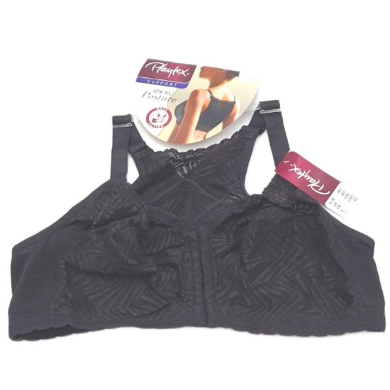 Bild von Playtex Ideal Posture Support Schwarz BH Unterwäsche Damen Frau BH Bügelfrei