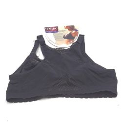 Bild von Playtex Ideal Posture Support Schwarz BH Unterwäsche Damen Frau BH Bügelfrei