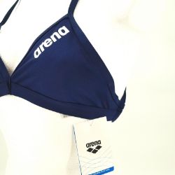 Bild von Arena Solid Tie Parte Superiore Bikini NavyWhite 40 IT Schwimmen Damen Badebekleidung