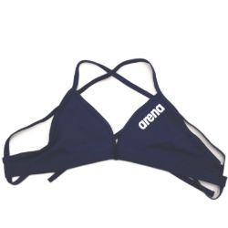 Bild von Arena Solid Tie Parte Superiore Bikini NavyWhite 40 IT Schwimmen Damen Badebekleidung