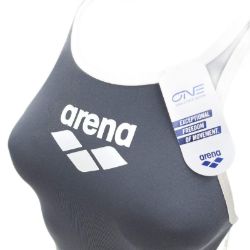 Bild von Arena Badeanzug Damen Biglogo One Piece SchwarzSilber Gr.30 001198 Schwimmerinnen