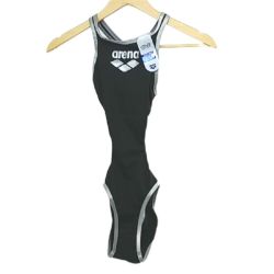 Bild von Arena Badeanzug Damen Biglogo One Piece SchwarzSilber Gr.30 001198 Schwimmerinnen