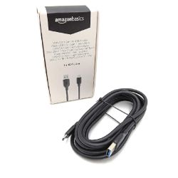 Bild von Amazon Basics USB-C 3.1 Gen 1 USB-A Kabel 3m Daten Wireless schwarz