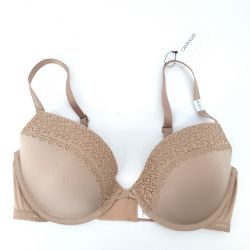 Bild von Calvin Klein Damen Push Up BH Honey Almond 75D Unterwäsche Büstenhalter Hauptmodell Elegant