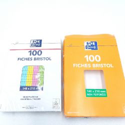 Bild von Oxford Bristol Karteikarten A5 Karo 5x5mm 100 Stk Etui 14,8 x 21 cm Schreibwaren