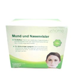 Bild von Urhome Gesichtsvisier Kunststoff Schutzvisier Weiß Universal Face Shield Flüssigkeit Schutz