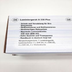 Bild von Olympia A 330 Plus Laminiergerät A3 Heiß- Kaltlaminieren 75 125 micron Super flach Laminiermaschine klare matte Folien Laminator Laminiertaschen schwarz praktisch