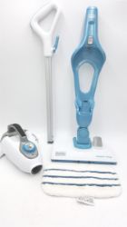 Bild von Black+Decker Dampfbesen Steam-mop 1300 Watt SteaMitt Dampfhandschuh AutoSelect Technologie Zubehör_Aufbewahrung