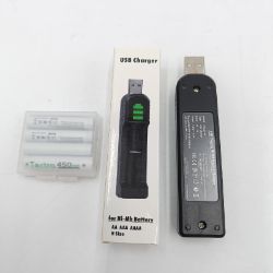 Bild von DuraPro 4X Akku AAAA Batteries DuraPro Akkuladegerät Stylus Pens LED; USB; Leichtgewicht; Tragbar