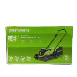 Bild von Greenworks GD24LM33 Akku Rasenmäher bürstenloser Motor Kabellos Leise Kraftvoll