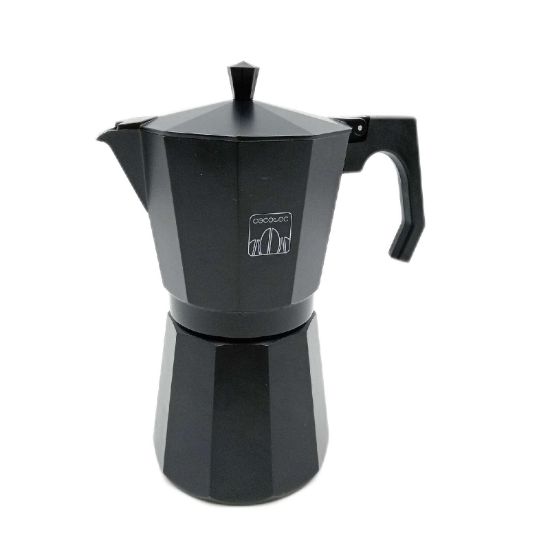 Bild von Cecotec Cafetera italiana Cumbia Mokclassic 1200 Schwarz 600ml De aluminio con Kaffeebereiter traditionell energieeffizient')}}