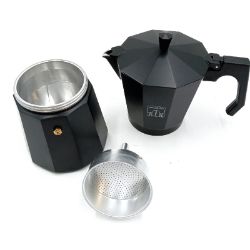 Bild von Cecotec Cafetera italiana Cumbia Mokclassic 1200 Schwarz 600ml De aluminio con Kaffeebereiter traditionell energieeffizient')}}