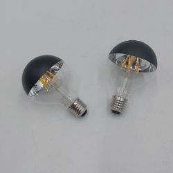 Bild von KOOYWAN Spiegelkopf schwarz G80 E27 LED Glühlampe Filament 6 W 2700K Weiß moderne Beleuchtung