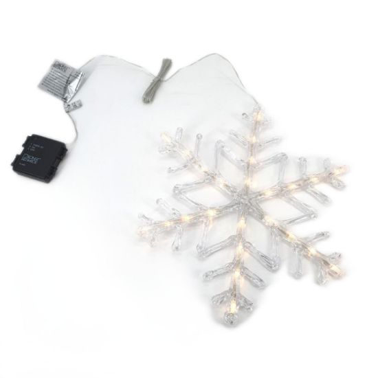 Bild von Konstsmide 4540-103 LED Acrylsilhouette "Schneeflocke" Außen IP44 Christmas