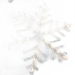 Bild von Konstsmide 4540-103 LED Acrylsilhouette "Schneeflocke" Außen IP44 Christmas