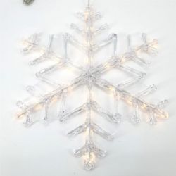 Bild von Konstsmide 4540-103 LED Acrylsilhouette "Schneeflocke" Außen IP44 Christmas