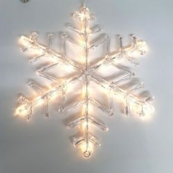 Bild von Konstsmide 4540-103 LED Acrylsilhouette "Schneeflocke" Außen IP44 Christmas